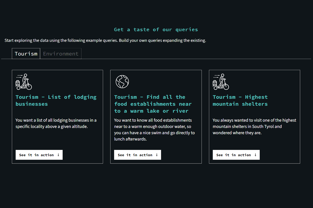 Visualization of Ontopic's virtual knowledge graph integrating data from Open Data Hub.